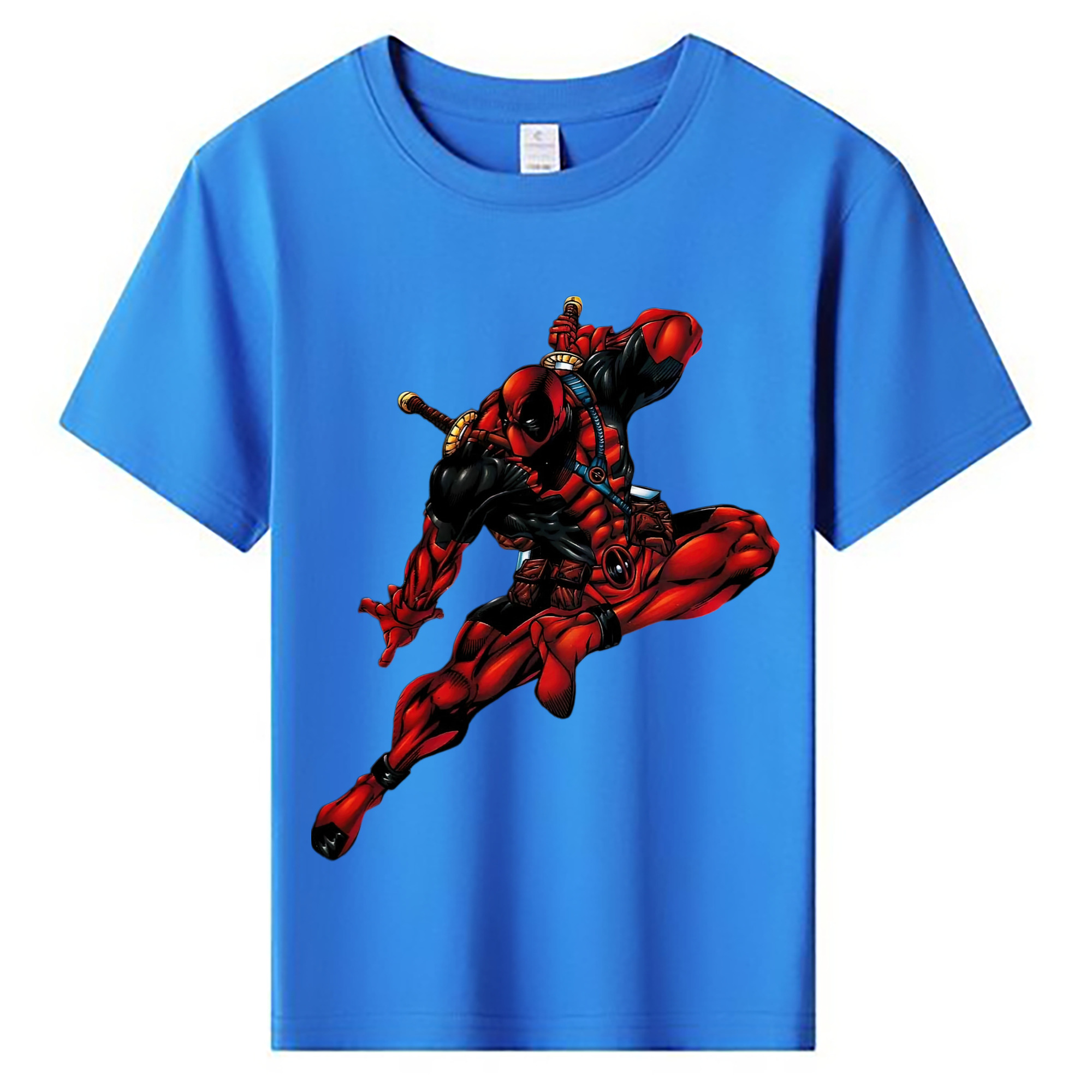 （画像用） Deadpool デッドプール 綿100％キッズTシャツ（フロントプリント）